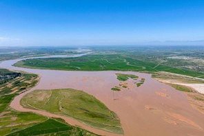 Paesaggio del Fiume Giallo nel Ningxia